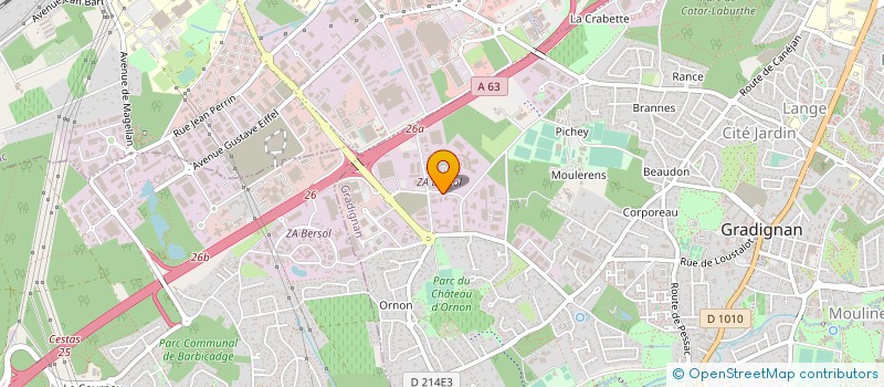 localisation de l'entreprise MECA PROCESS  GRADIGNAN