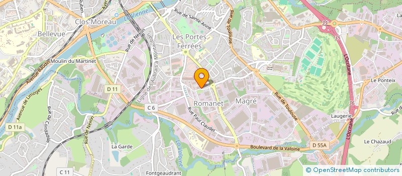 localisation de l'entreprise MECA PROFIL à LIMOGES