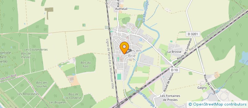 localisation de l'entreprise MECA R.G.  PRESLES-EN-BRIE