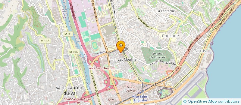 localisation de l'entreprise MECA' RAPID  NICE
