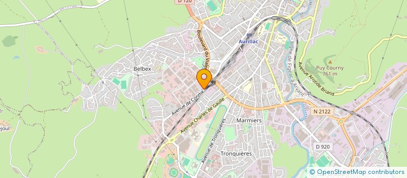 localisation de l'entreprise MECA RECTIF à AURILLAC
