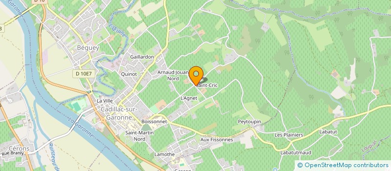 localisation de l'entreprise MECA RIDER  CADILLAC-SUR-GARONNE