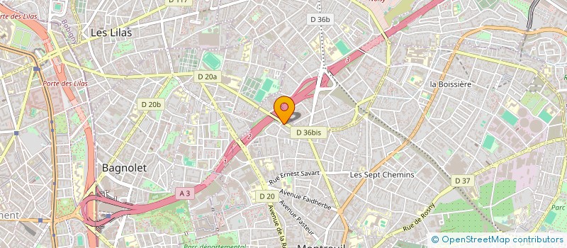localisation de l'entreprise MECA SERVICE à MONTREUIL