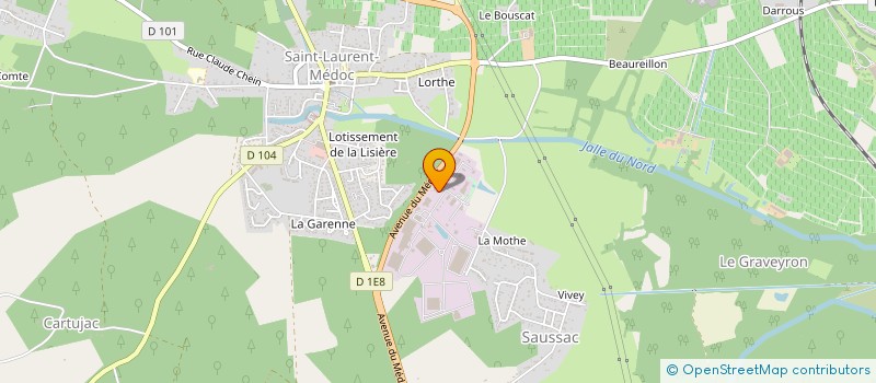 localisation de l'entreprise MECA SERVICE à SAINT-LAURENT-MEDOC