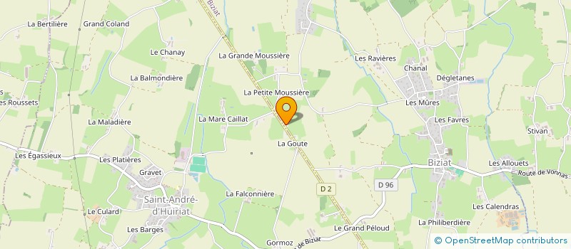 localisation de l'entreprise MECA SERVICES TP-AGRI  BIZIAT