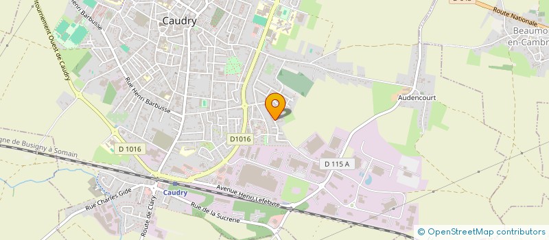 localisation de l'entreprise MECA SOLUTION  CAULLERY