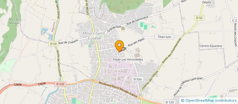 localisation de l'entreprise MECA SOUDURE 26  MOURS-SAINT-EUSEBE