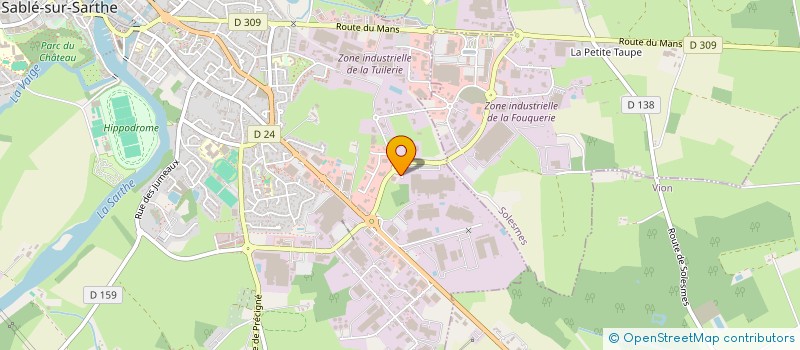 localisation de l'entreprise MECA SPORT  SABLE-SUR-SARTHE