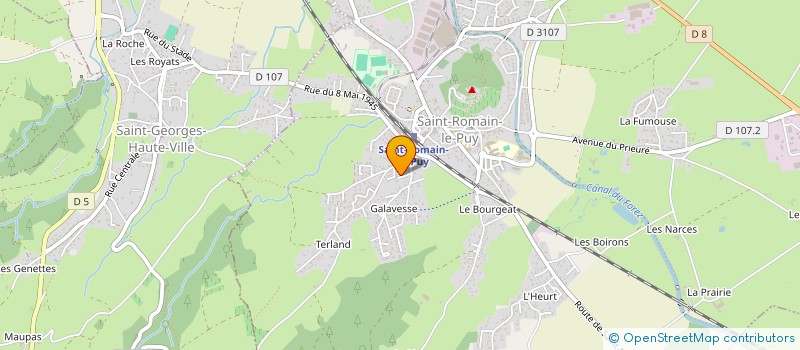 localisation de l'entreprise MECA SR à SAINT-ROMAIN-LE-PUY
