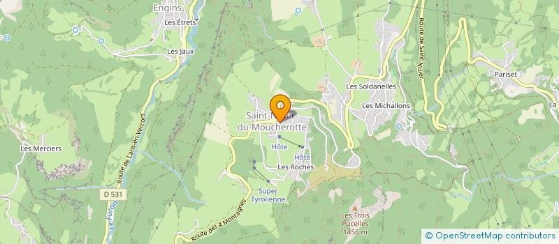 localisation de l'entreprise MECA-TECHNIK EN VERCORS  SAINT-NIZIER-DU-MOUCHEROTTE