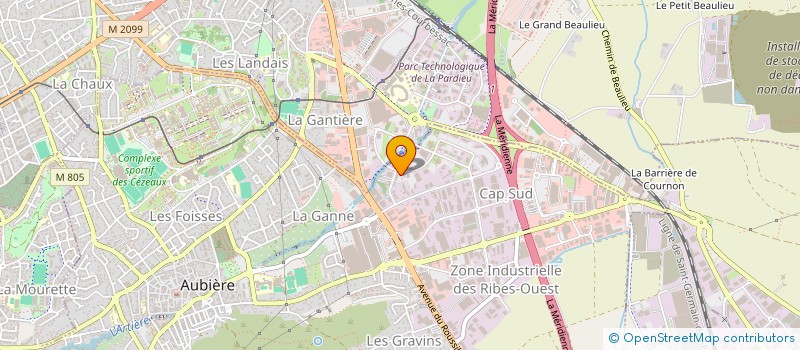 localisation de l'entreprise MECA TP  AUBIERE