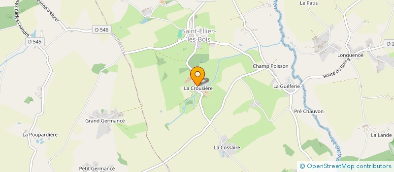 localisation de l'entreprise MECA V.I. à SAINT-ELLIER-LES-BOIS
