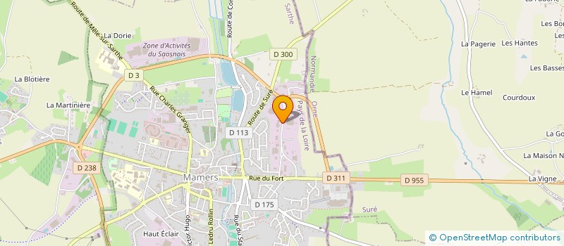 localisation de l'entreprise MECA9 CARROSSERIE  MAMERS