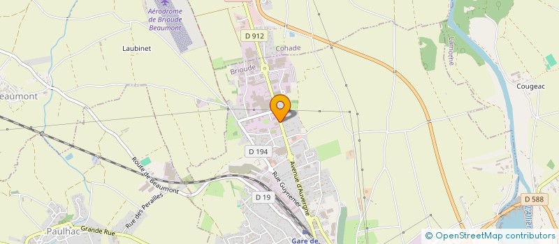 localisation de l'entreprise MECABRIOUDE AUVERGNE à BRIOUDE