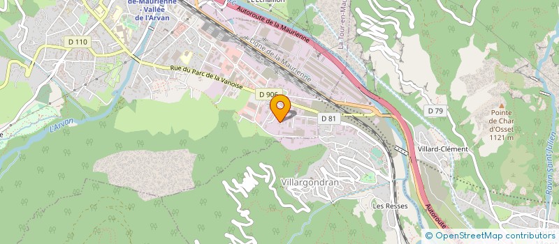localisation de l'entreprise MECACHARVOZ à SAINT-JEAN-DE-MAURIENNE