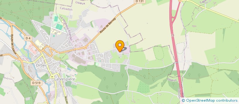 localisation de l'entreprise MECACOUTURE  LA VESPIERE-FRIARDEL