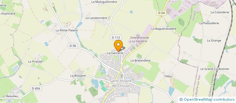 localisation de l'entreprise MECADAP à SAINT-HILAIRE-DE-CLISSON