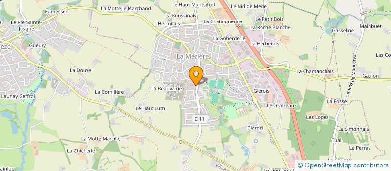 localisation de l'entreprise MECADEN  LA MEZIERE