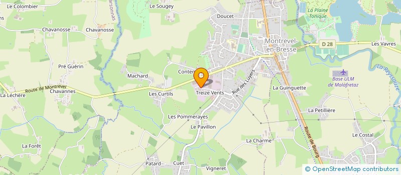 localisation de l'entreprise MECADEVELOPPEMENT à MONTREVEL-EN-BRESSE