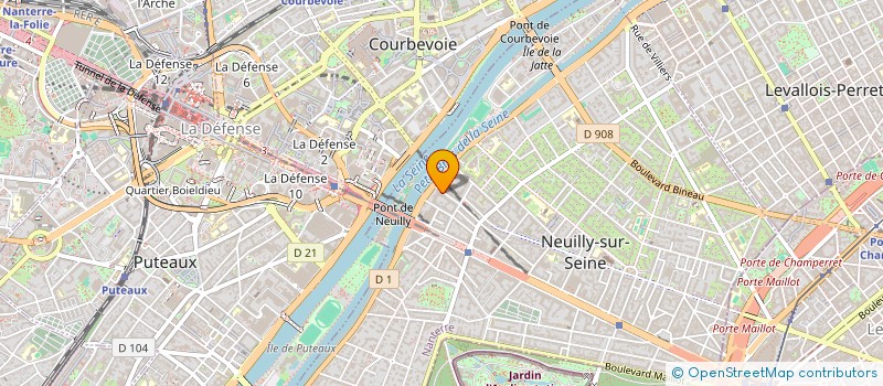 localisation de l'entreprise MECADIER à NEUILLY-SUR-SEINE