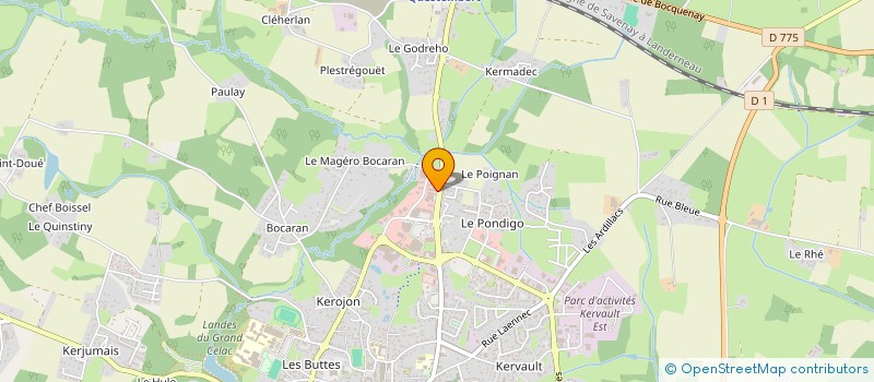 localisation de l'entreprise MECADOM à QUESTEMBERT