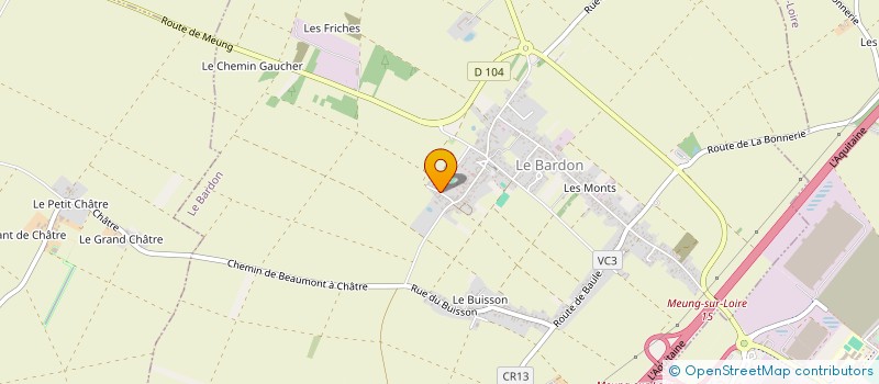 localisation de l'entreprise MECADOM 45 à LE BARDON