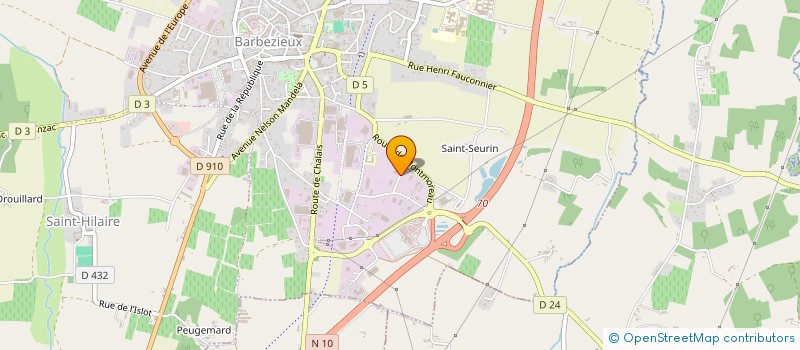 localisation de l'entreprise MECADRIVE SYSTEM  BARBEZIEUX-SAINT-HILAIRE