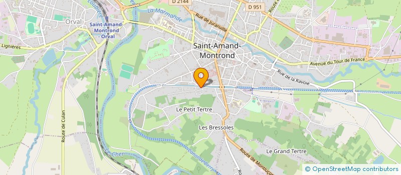 localisation de l'entreprise MECAELEC  SAINT-AMAND-MONTROND