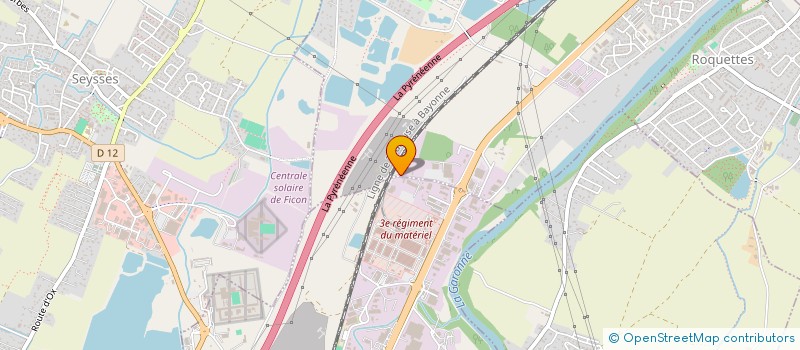 localisation de l'entreprise MECAERO  ROQUES