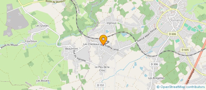 localisation de l'entreprise MECAFEL à DOMERAT