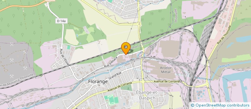 localisation de l'entreprise MECAFER à FLORANGE