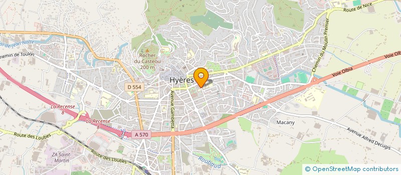 localisation de l'entreprise MECAFIF à HYERES