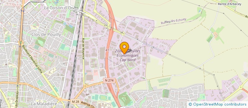 localisation de l'entreprise MECAFINANCES SARL à DIJON