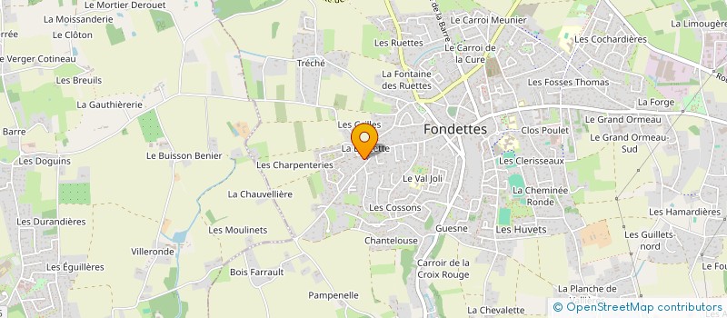 localisation de l'entreprise MECAFLEXO à FONDETTES