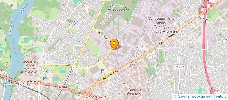 localisation de l'entreprise MECAFLOR à THOUARE-SUR-LOIRE