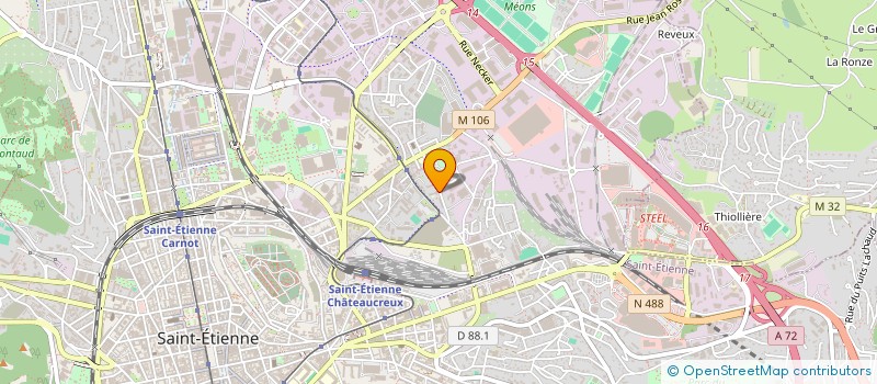 localisation de l'entreprise MECAGEBA à SAINT-ETIENNE