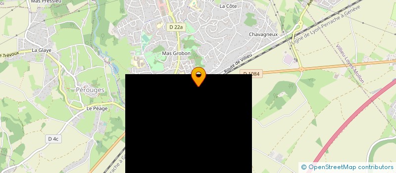 localisation de l'entreprise MECAGOM SERVICE AUTO à MEXIMIEUX