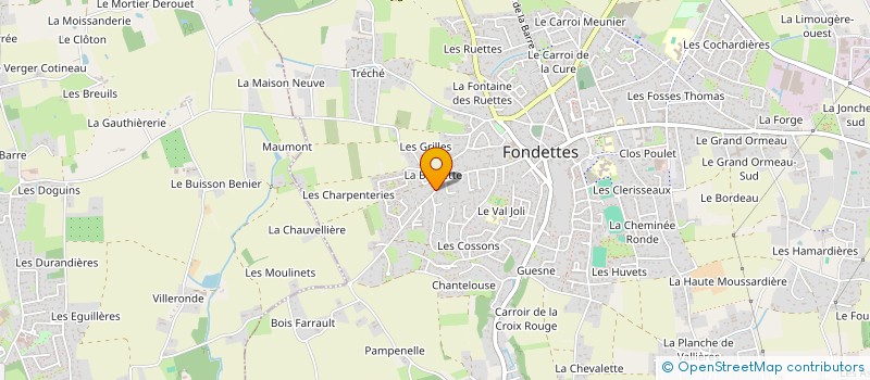 localisation de l'entreprise MECAGRA à FONDETTES