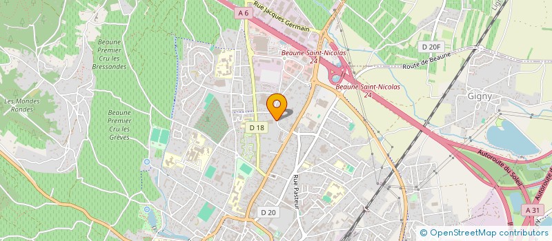 localisation de l'entreprise MECAGRI 21 à BEAUNE