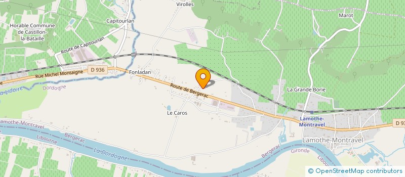 localisation de l'entreprise MECAGRI-SERVICES  LAMOTHE-MONTRAVEL