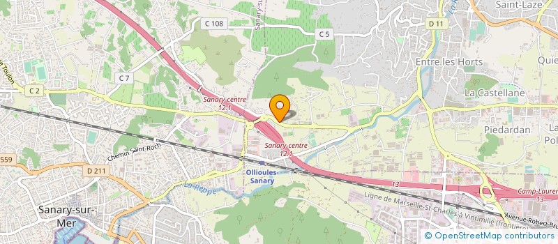 localisation de l'entreprise MECAGRICOLE  OLLIOULES