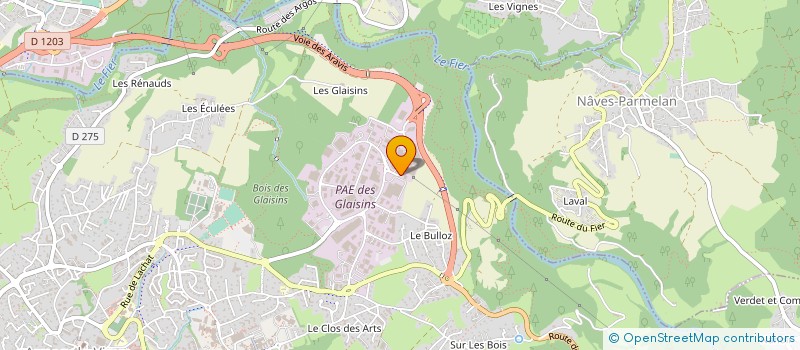 localisation de l'entreprise MECALAC FRANCE à ANNECY
