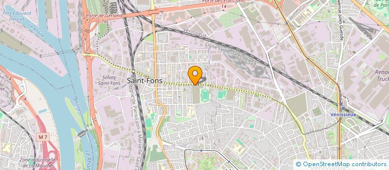 localisation de l'entreprise MECALEAD  SAINT-FONS