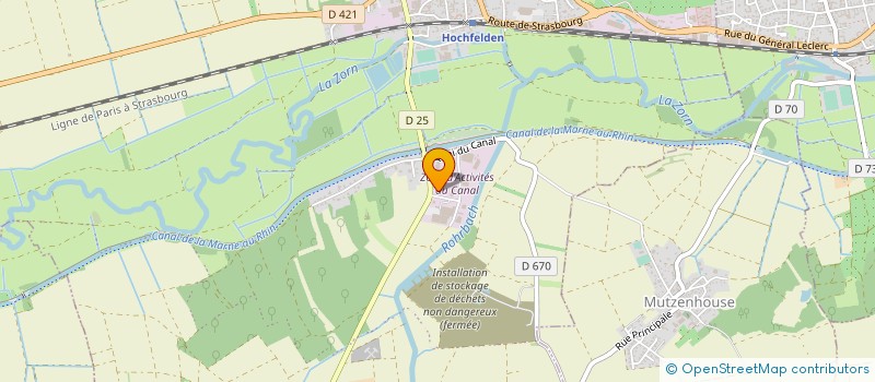 localisation de l'entreprise MECALEC à HOCHFELDEN