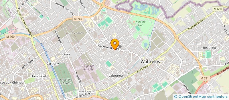 localisation de l'entreprise MECALEC LECOCQ à WATTRELOS