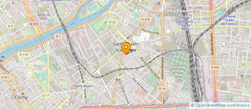 localisation de l'entreprise MECALIS à SAINT-OUEN-SUR-SEINE