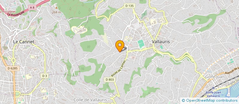 localisation de l'entreprise MECALITHE à VALLAURIS