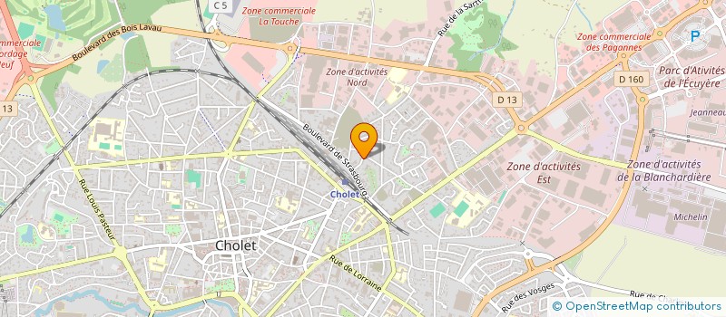 localisation de l'entreprise MECALLI à CHOLET