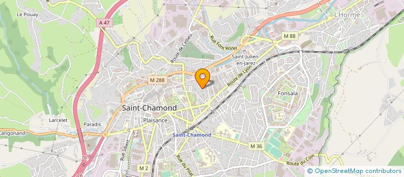 localisation de l'entreprise MECALOC  SAINT-CHAMOND