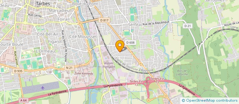 localisation de l'entreprise MECALOC.SERVICE  SEMEAC